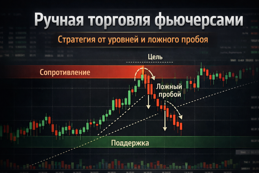 Ручная торговля фьючерсами: стратегия от уровней и ложного пробоя